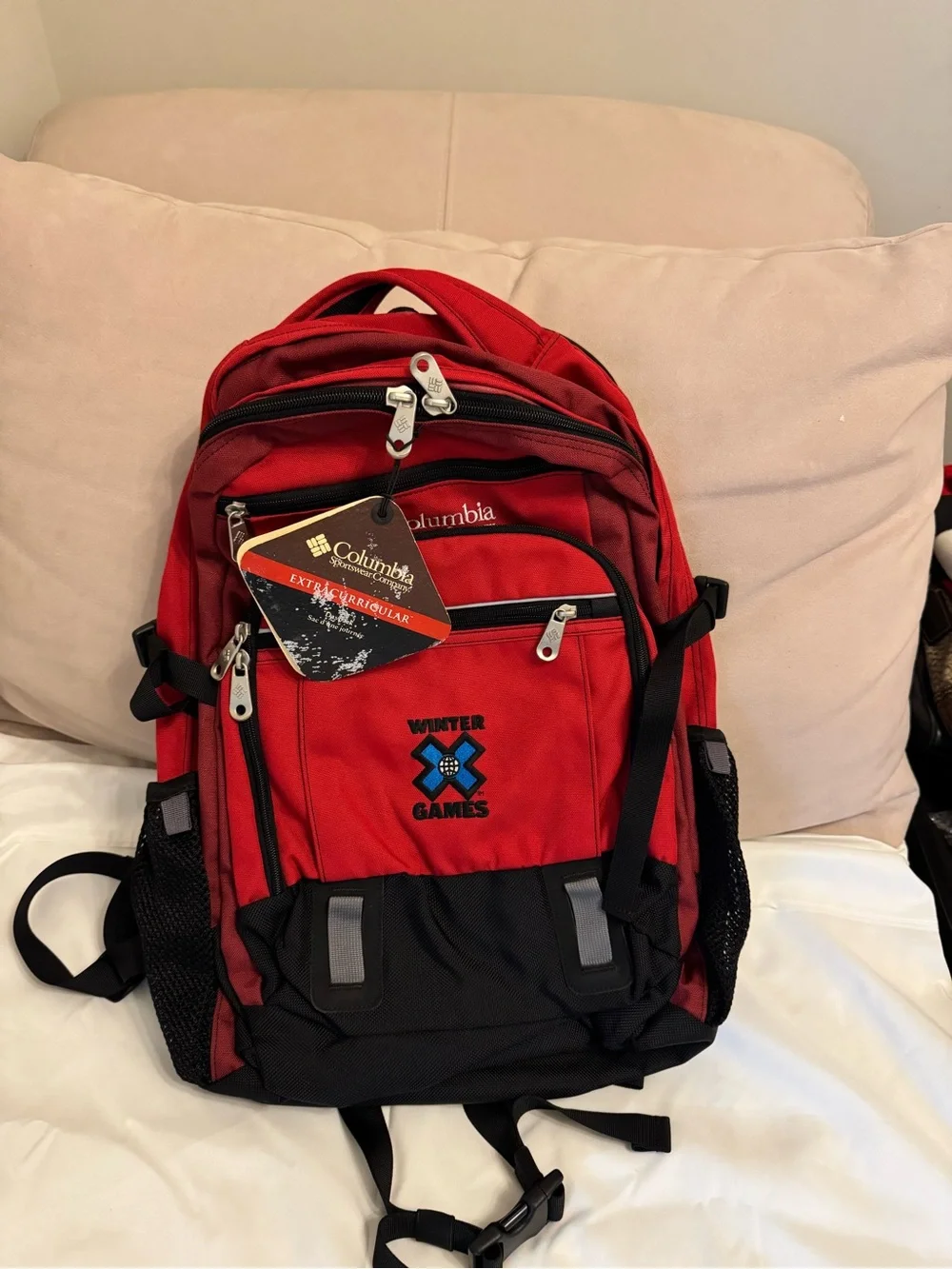 Columbia Red and Black Winter Games Backpack